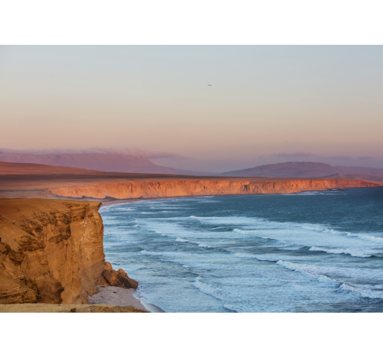 Fototapete Landschaft klippen und wellen - TenStickers