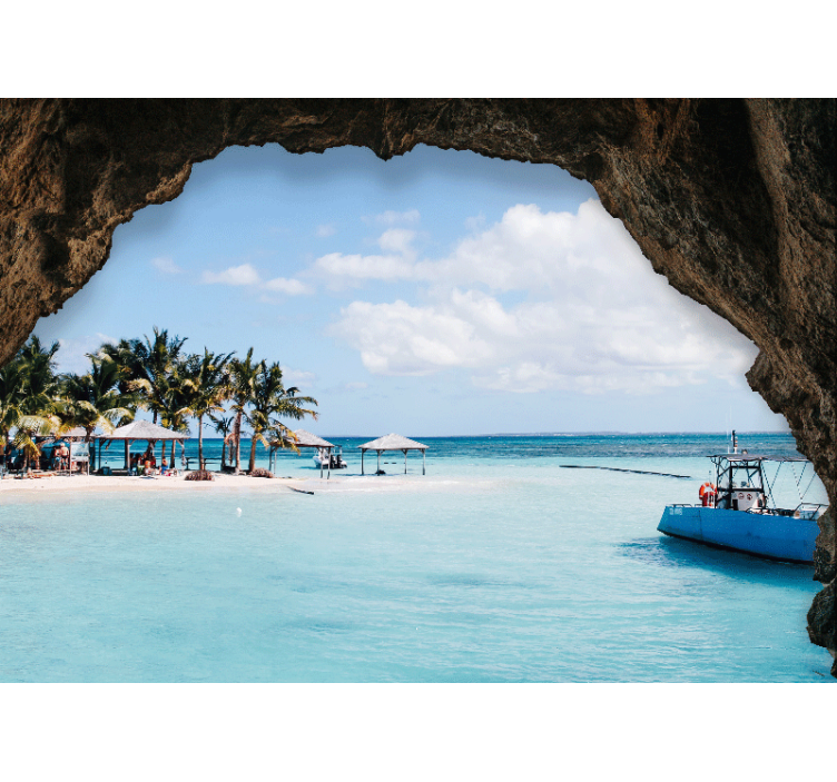 Fototapete landschaft tropisches küstenpanorama - TenStickers