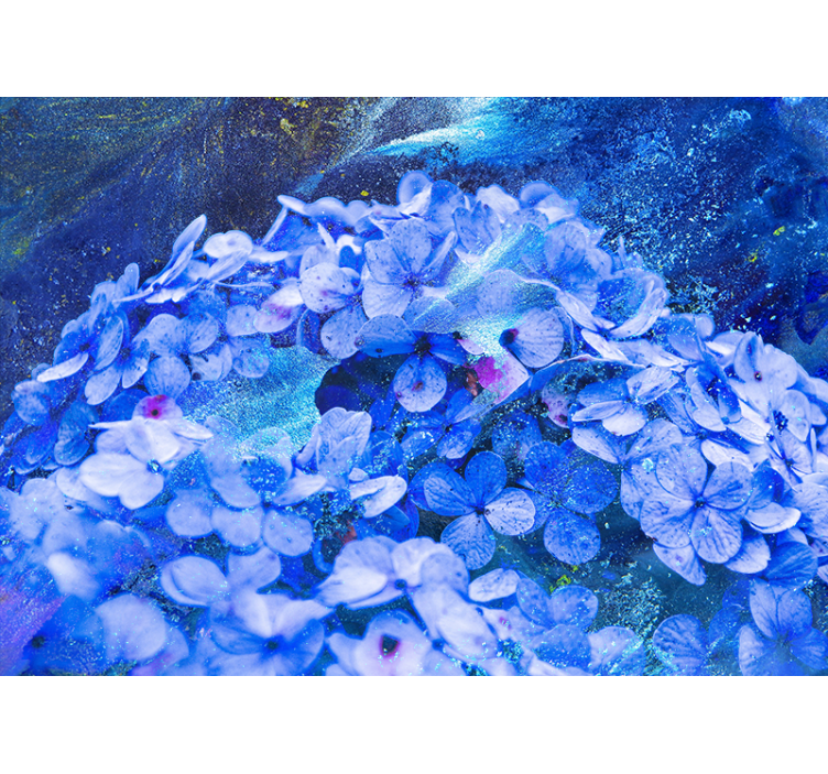 Fototapete Blumen blaues blumenarrangement - TenStickers