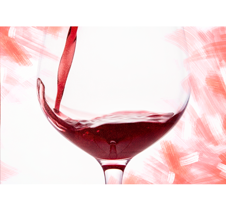 Fototapete liebe weinglas spritzer - TenStickers