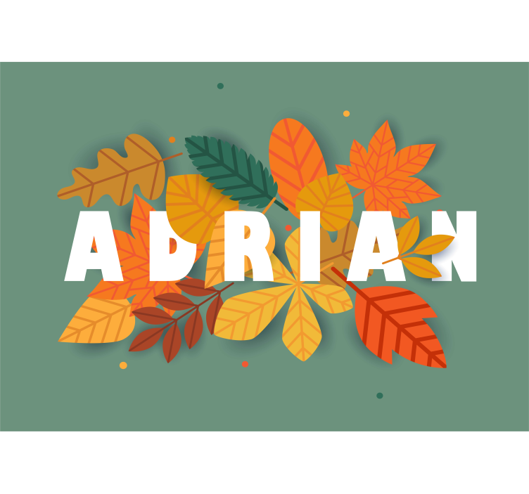 Fototapete Blumen herbstblattarrangement - TenStickers