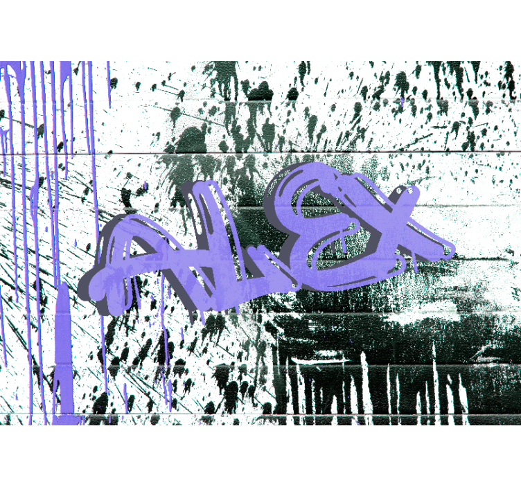 Fototapete Graffiti anpassbares urban-tag - TenStickers