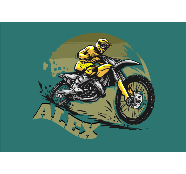 Fototapete fahrzeuge motocross fahrer action - TenStickers