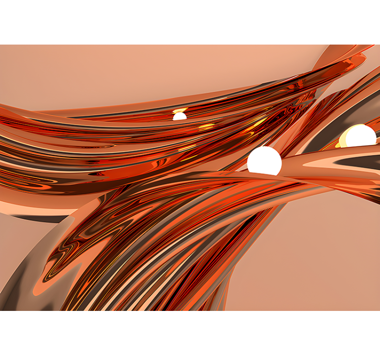 Fototapete abstrakt fließende organische kurven - TenStickers