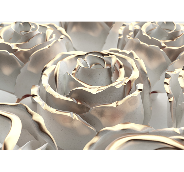 Fototapete Rosen elegante rosenformation - TenStickers