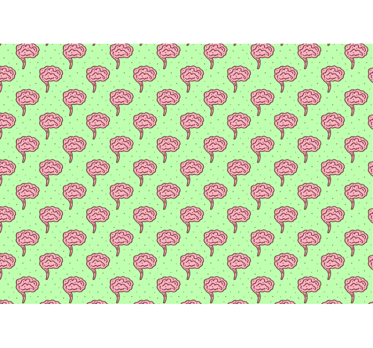 Fototapete Blumen stilisierte gehirnblüten - TenStickers