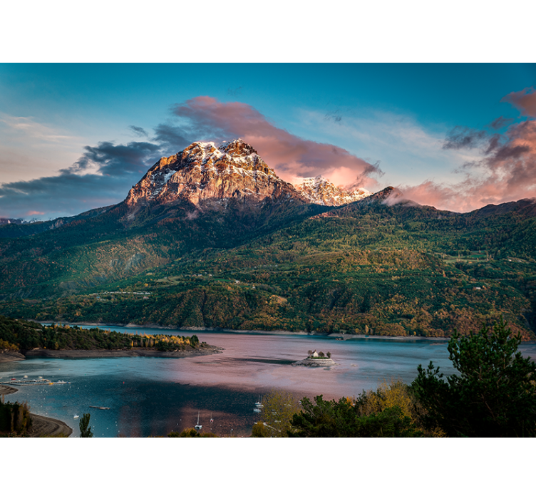 Fototapete landschaft große alpenlandschaft - TenStickers