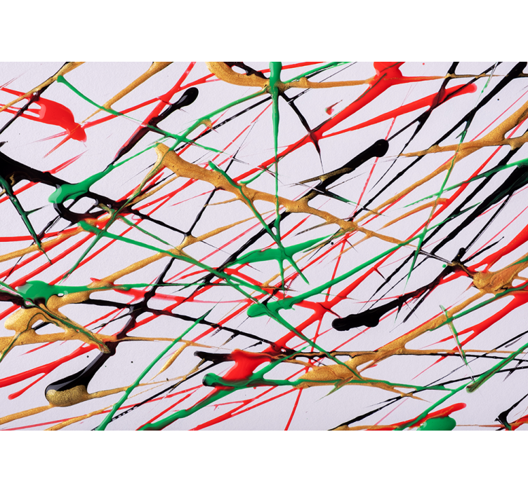 Fototapete abstrakt mit energetischen pinselstrichen - TenStickers