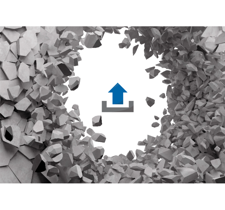 Fototapete tiere zebra, das aus felsen tritt - TenStickers