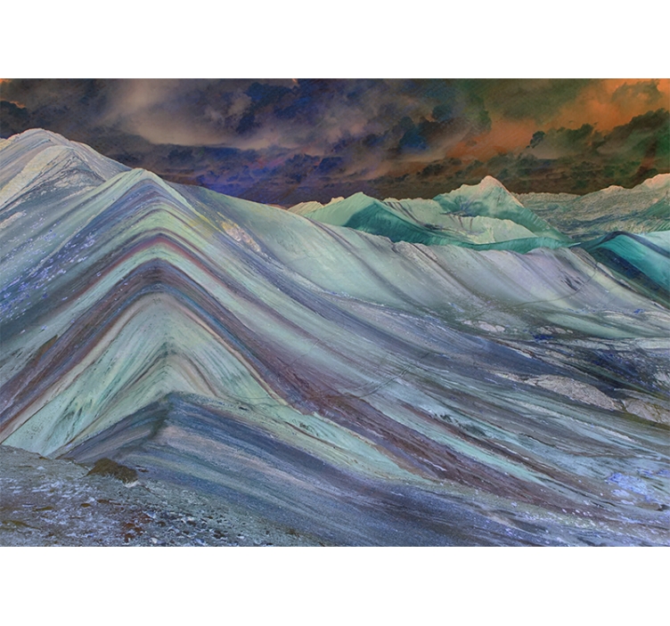 Fototapete landschaft gebirgsformation - TenStickers