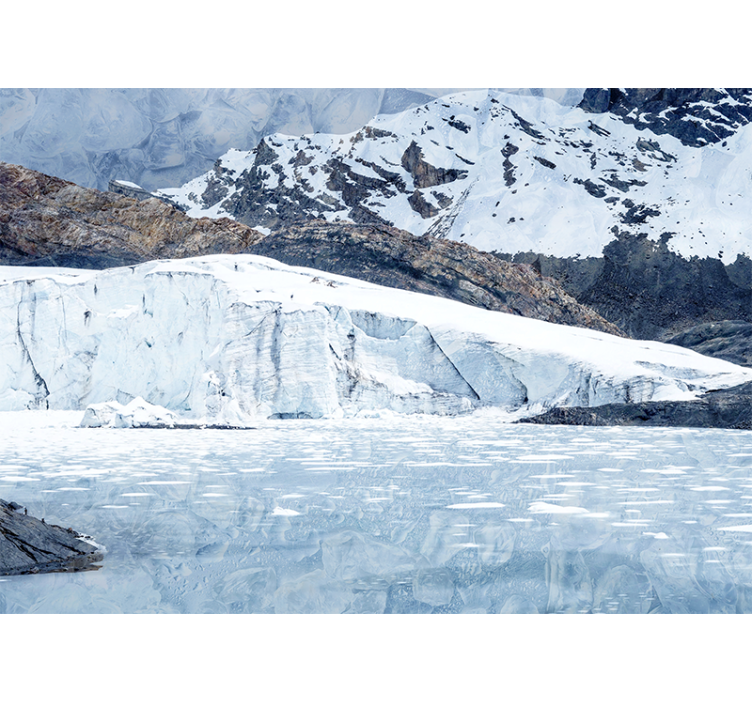 Fototapete berge majestätische gletscherkette - TenStickers