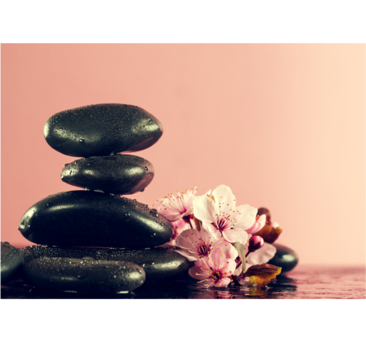 Fototapete zen kiesel ruhe - TenStickers