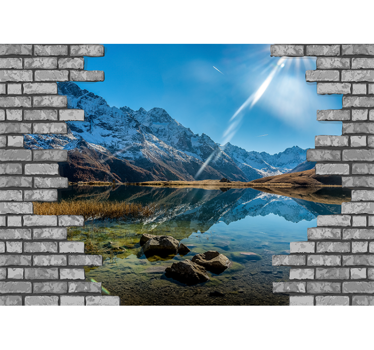 Fototapete landschaft berg-echo szenerie - TenStickers