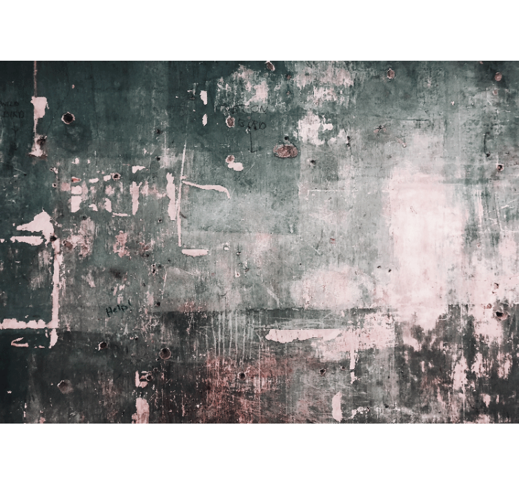 Fototapete muster mit verwitterter oberflächenkunst - TenStickers