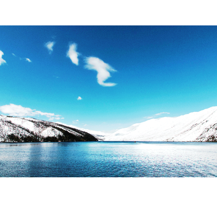 Fototapete landschaft schneeberg gipfel - TenStickers