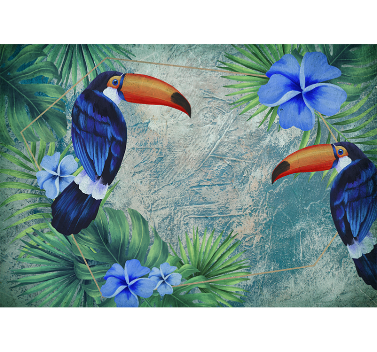 Fototapete tiere tropical toucan duo - TenStickers