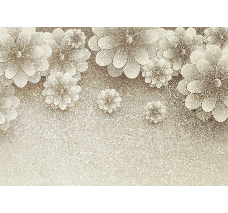 Fototapete blumen elegante florale elemente - TenStickers