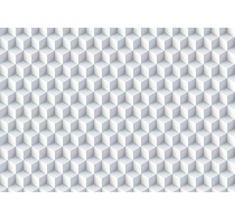 3d tapete im würfelmuster design - TenStickers