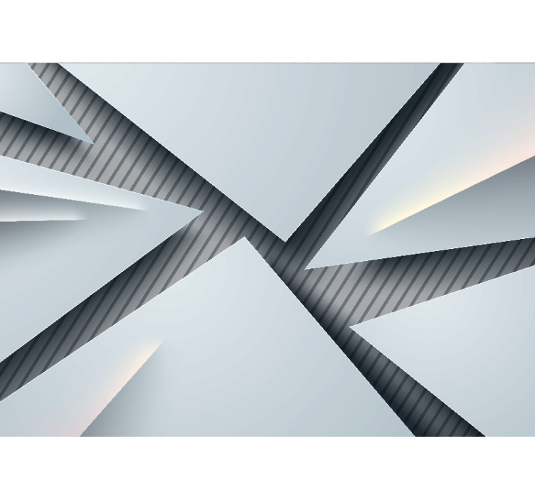 Fototapete abstrakt geometrische geschichtete formen - TenStickers