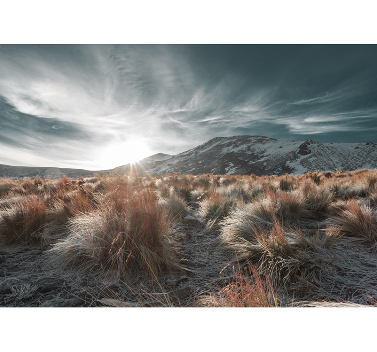 Fototapete landschaft bergmorgen szenario - TenStickers