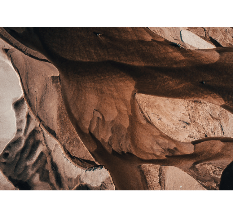 Fototapete abstrakt mit strukturierten sandmustern - TenStickers