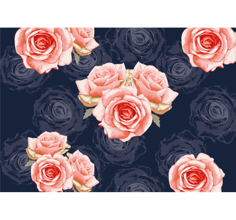 Fototapete Rosen elegante rosa blumen - TenStickers