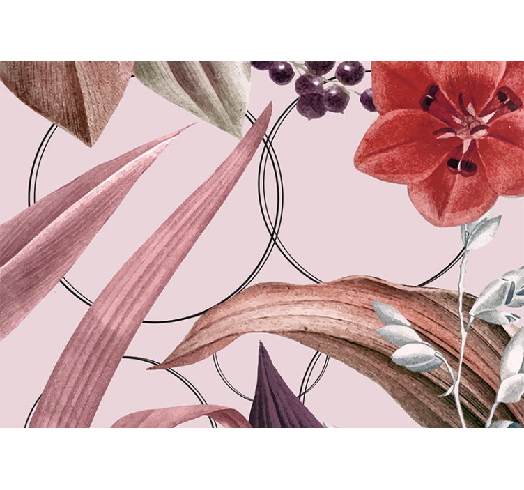 Fototapete blumen im design von blumenmustern - TenStickers