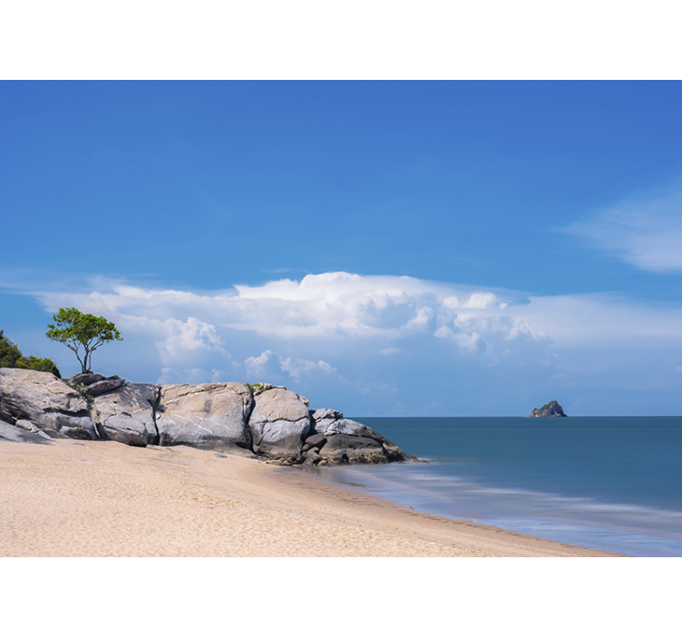 Fototapete landschaft ruhige strandszene - TenStickers