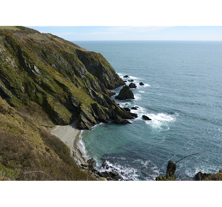 Fototapete landschaft küstensteinstruktur - TenStickers
