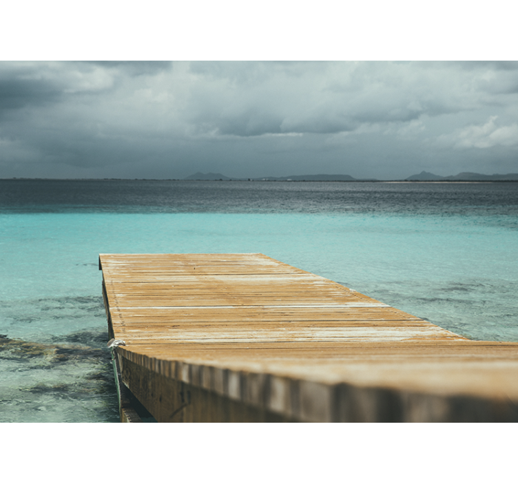 Fototapete natur ruhiger hafen am meer - TenStickers