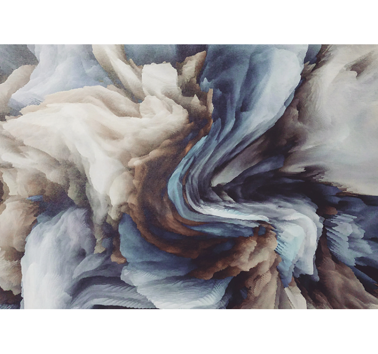 Fototapete abstrakt mit wirbelnden texturen - TenStickers