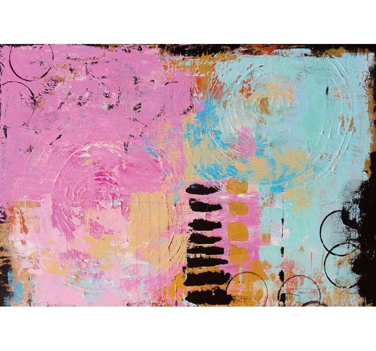 Fototapete abstrakt bunte farbwirbel - TenStickers