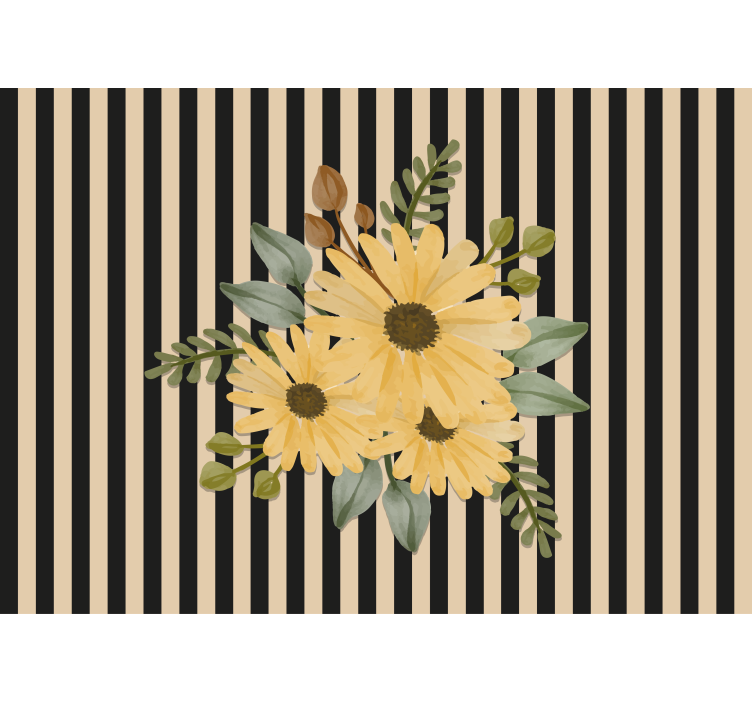 Fototapete blumen sonnenblumen arrangement - TenStickers