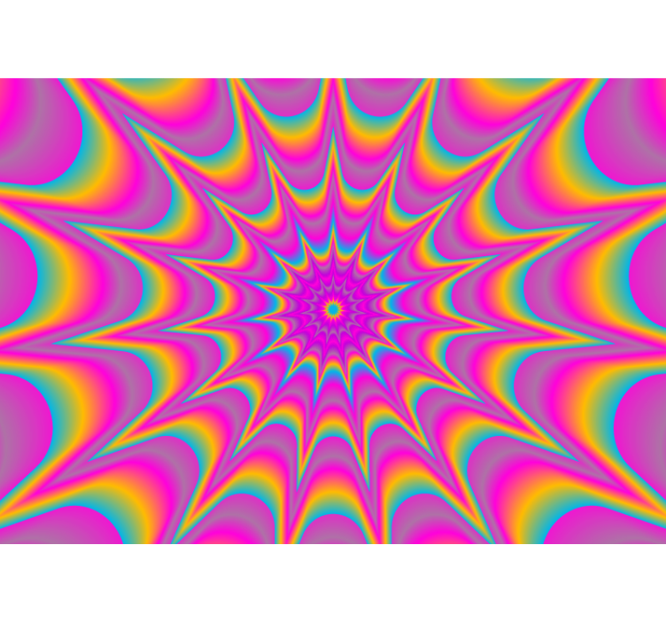 Fototapete abstrakt hypnotisches strahlendes muster - TenStickers