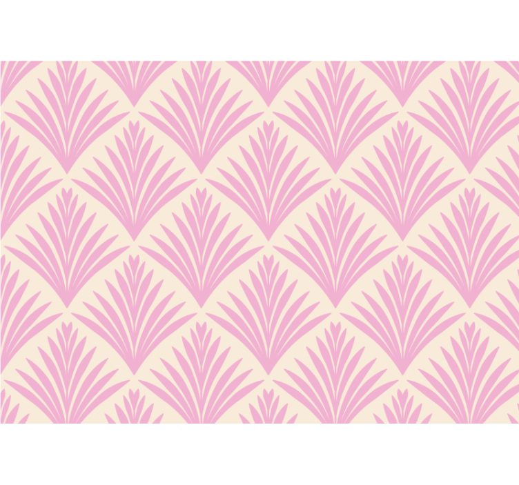 Fototapete muster mit stilisierten palmenblättern - TenStickers