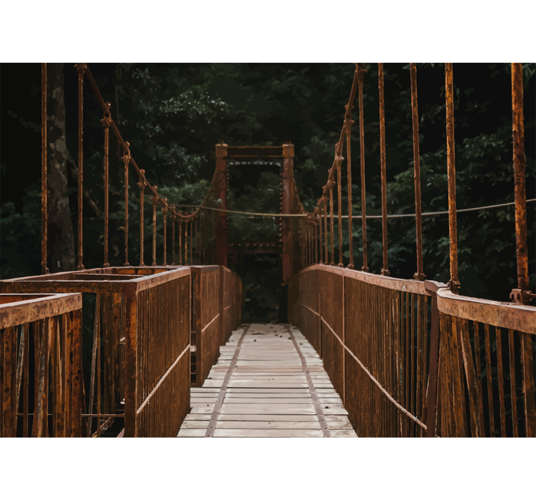 Fototapete natur brücken in der natur - TenStickers