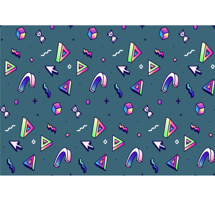 Fototapete liebe geometrische formen erkunden - TenStickers