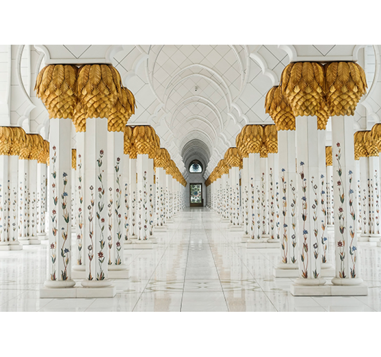 Fototapete afrikanisch majestätische säulenhalle - TenStickers