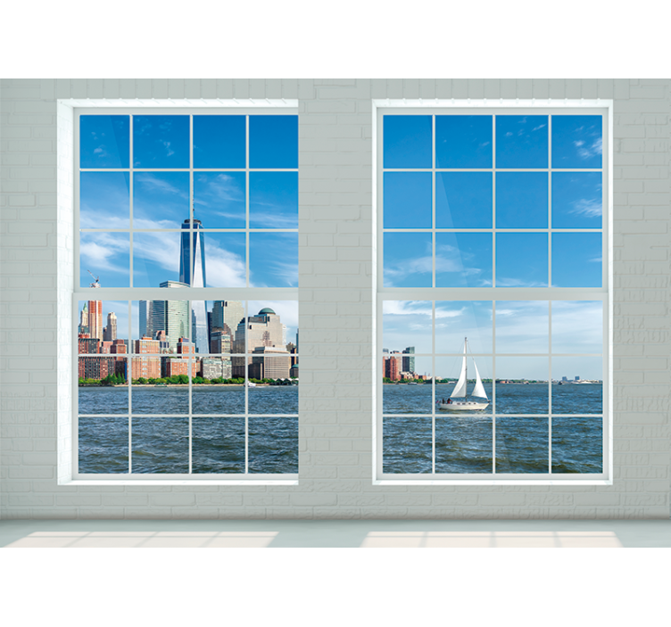 Fototapete new york mit ikonischer skyline - TenStickers