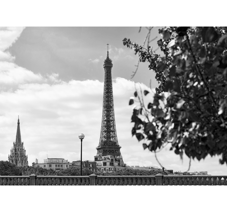 Fototapete paris eiffelturm stadtlandschaft - TenStickers