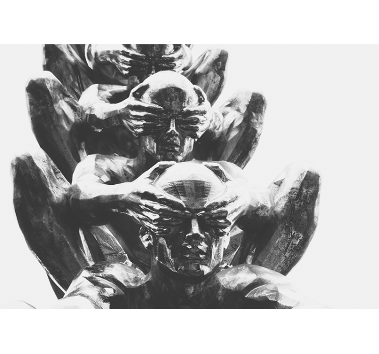 Fototapete kunst abstrakte menschliche figuren - TenStickers