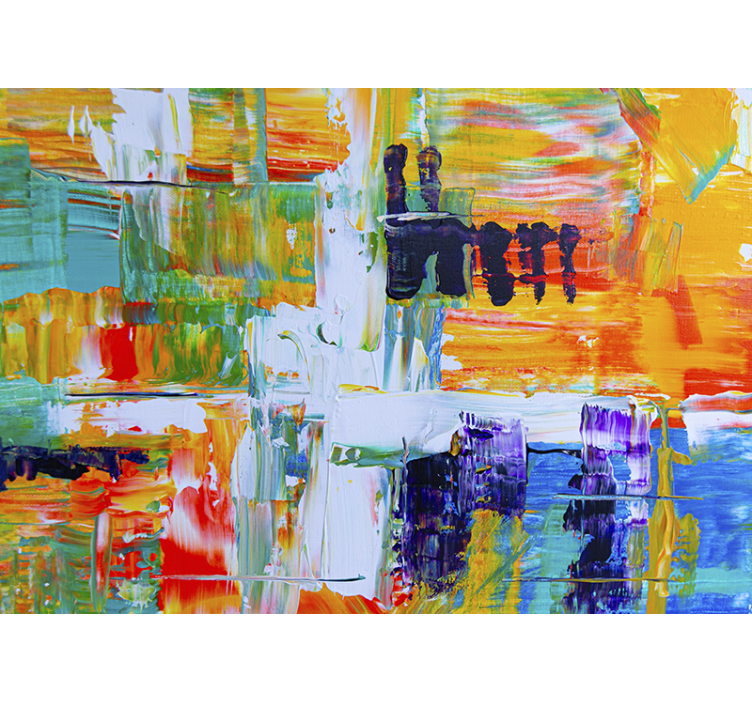 Fototapete kunst lebendige abstrakte komposition - TenStickers