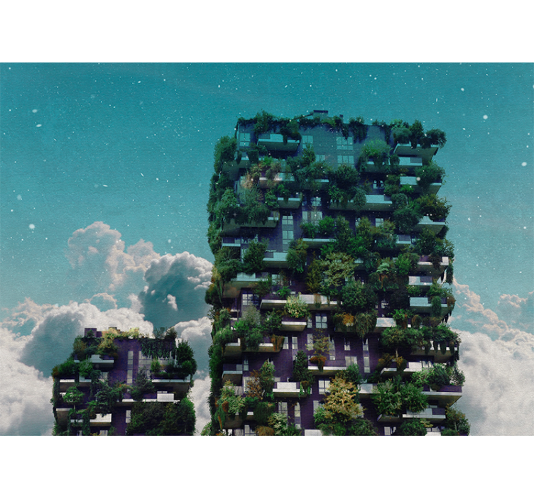 Fototapete natur grüner vertikaler garten - TenStickers