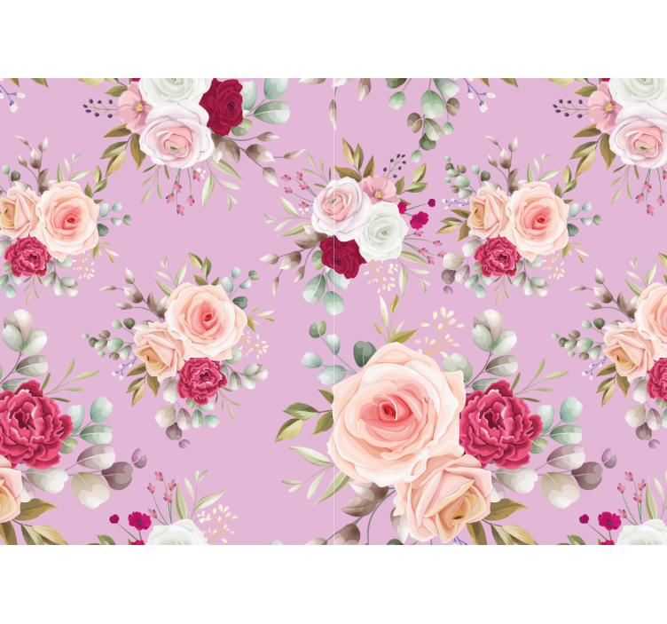 Fototapete blumen im floralen bouquet design - TenStickers