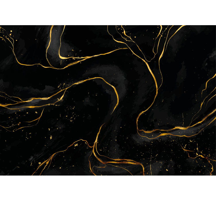 Fototapete abstrakt mit eleganten goldenen linien - TenStickers