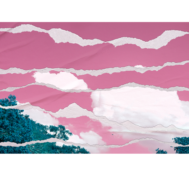 Fototapete abstrakt zerrissene wolkenschichten - TenStickers