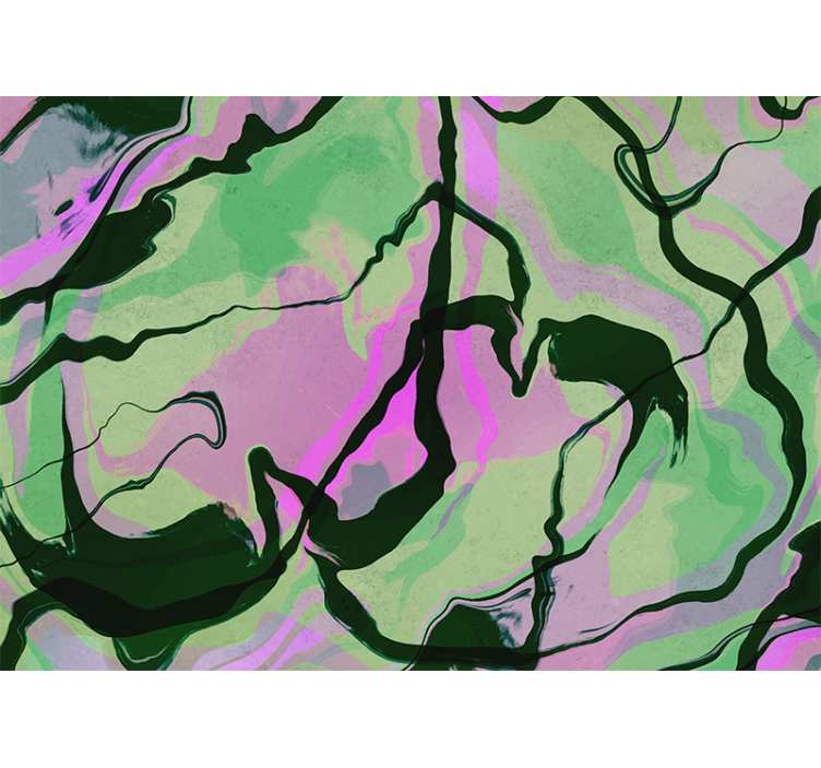 Fototapete abstrakt mit organischer formenkomposition - TenStickers