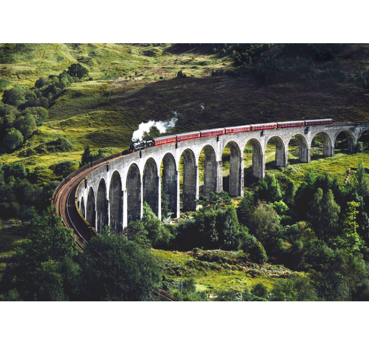 Fototapete städte ikonische eisenbahnbrücke - TenStickers
