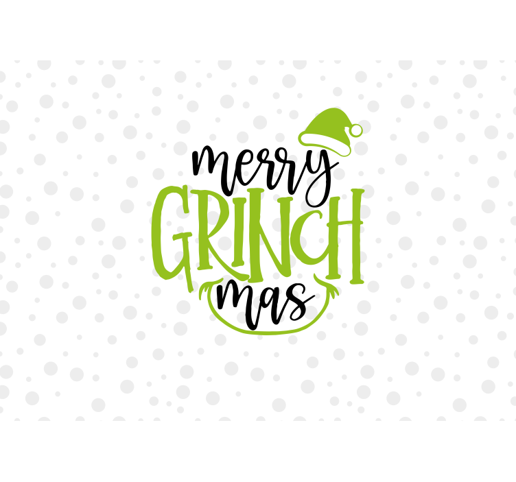 Fototapete Weihnachten festlicher grinch-gruß - TenStickers