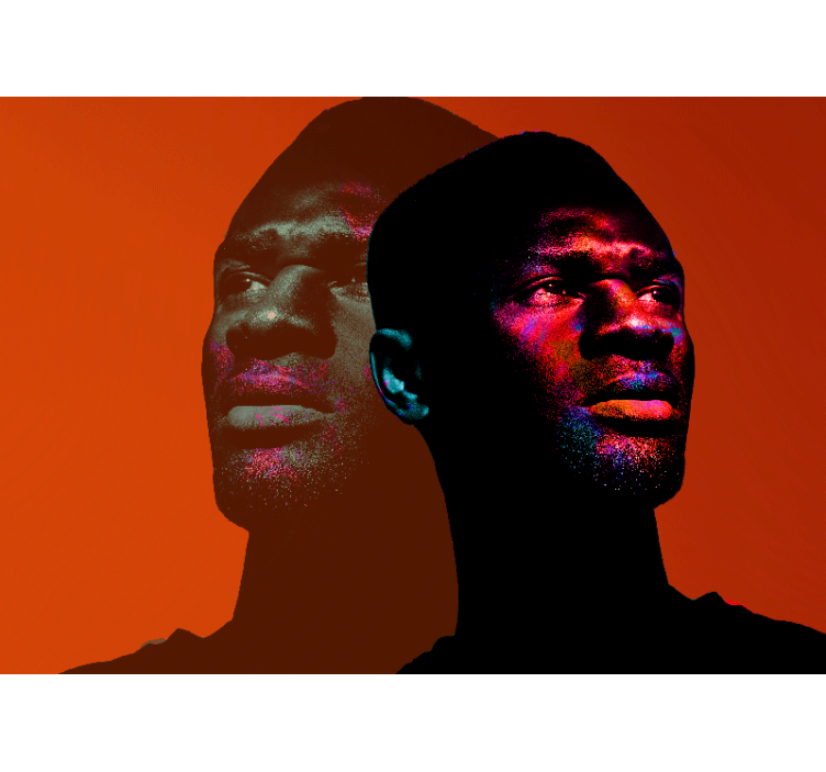 Fototapete menschen dynamische porträt-silhouetten - TenStickers